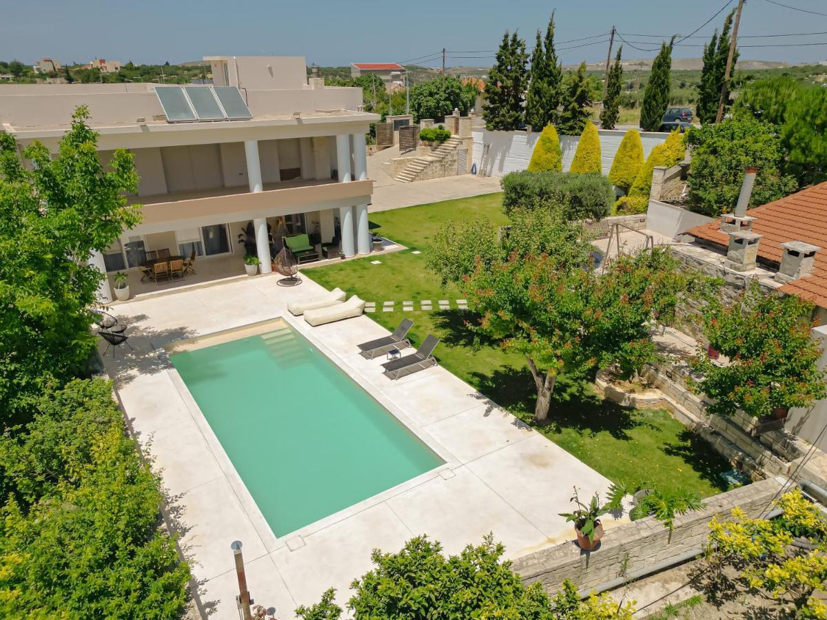 Blue Sky Villa In Crete Epano Vathia Exterior foto